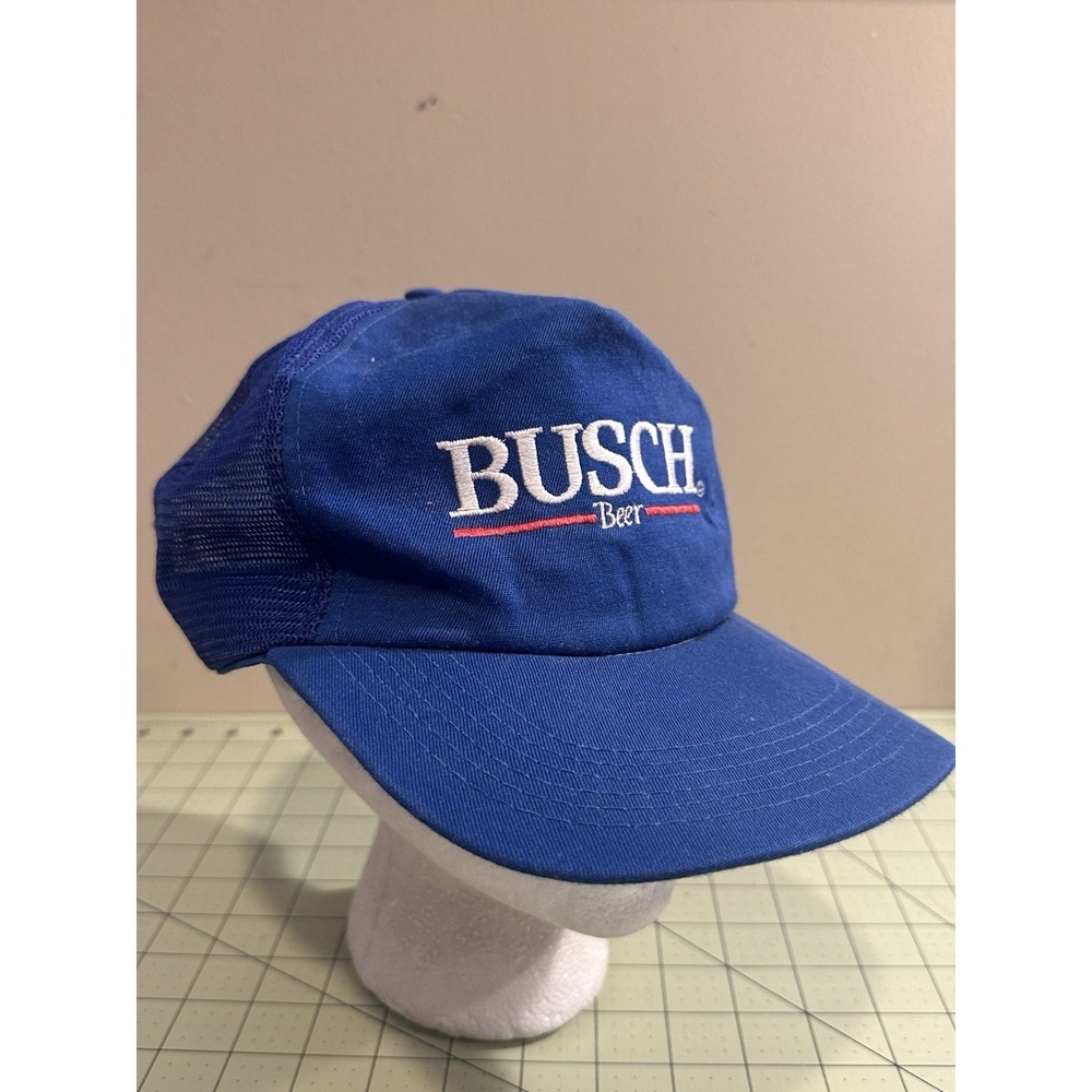 Vintage Busch Beer Blue SnapBack Hat